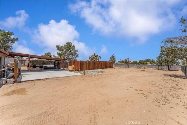 18396 Live Oak St, Hesperia, CA 92345 - view of yard featuring a patio