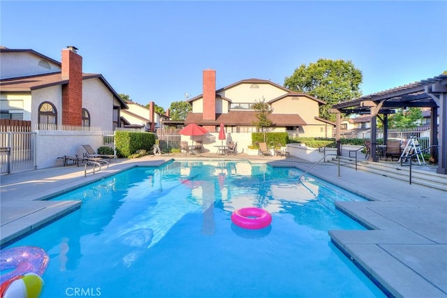 511 W Puente St Unit 4, Covina, CA 91722 - view of swimming pool featuring a pergola and a patio