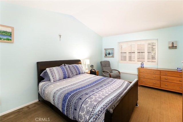 511 W Puente St Unit 4, Covina, CA 91722 - bedroom featuring carpet and vaulted ceiling