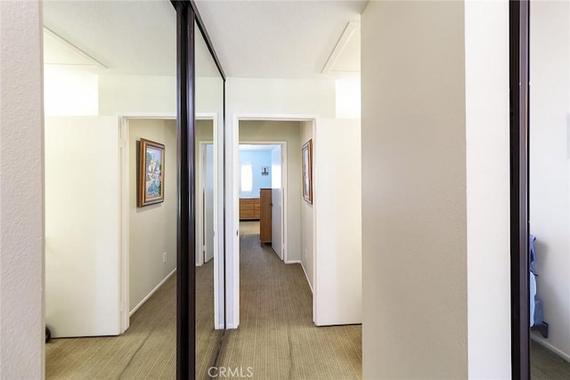 511 W Puente St Unit 4, Covina, CA 91722 - hallway with light carpet and attic access