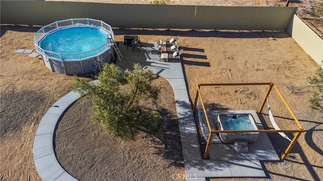 63608 Jadeite St, Joshua Tree, CA 92252 - aerial view of a pool