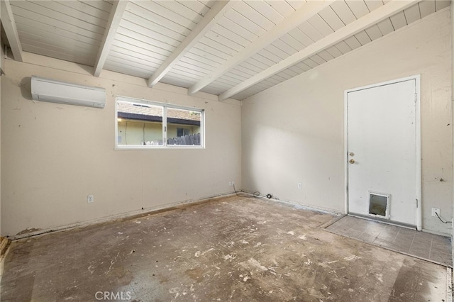 609 S Lassen St, Willows, CA 95988 - spare room featuring a wall mounted air conditioner