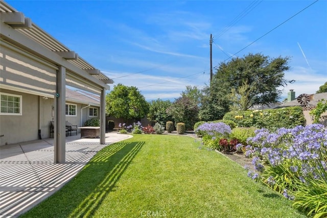 2692 N Fernside St, Orange, CA 92865 - view of grassy yard with a pergola and a patio