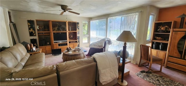 45342 State Highway 74, Hemet, CA 92544 - living room with a ceiling fan