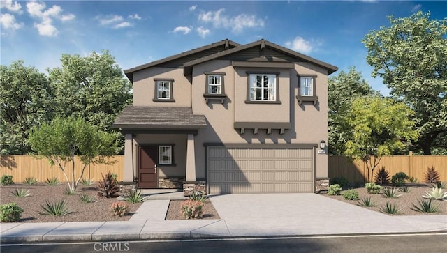 770 Pico Pl, Chico, CA 95928 - view of front of home featuring stucco siding, an attached garage, driveway, and stone siding