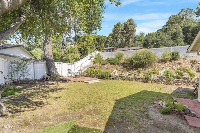 2302 Jayma Ln, La Crescenta, CA 91214 - fenced backyard featuring stairway and a patio