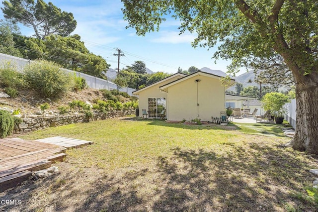 2302 Jayma Ln, La Crescenta, CA 91214 - view of yard with a patio area and a wooden deck
