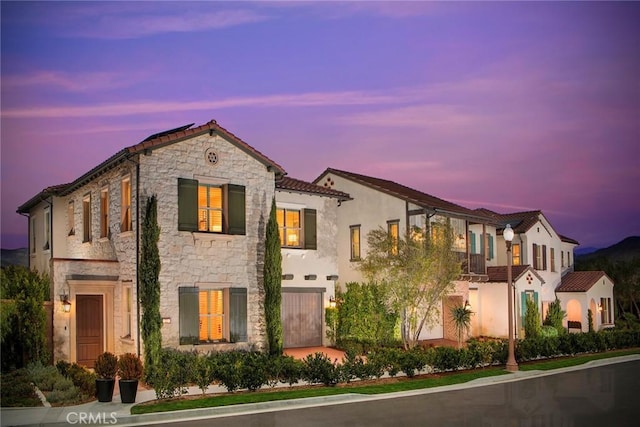 111 Oakstone, Irvine, CA 92618 - view of front of property with stone siding and stucco siding