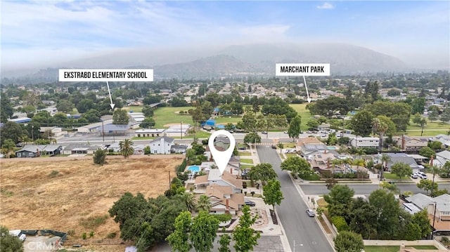 239 N Basilio Ave, San Dimas, CA 91773 - aerial view of residential area with a mountain backdrop