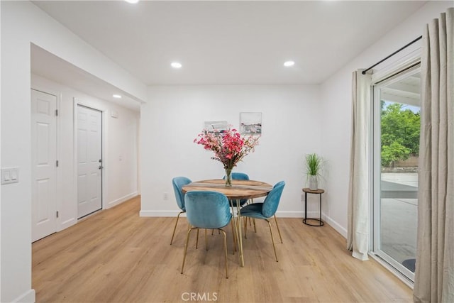 239 N Basilio Ave, San Dimas, CA 91773 - dining area featuring light wood finished floors and recessed lighting