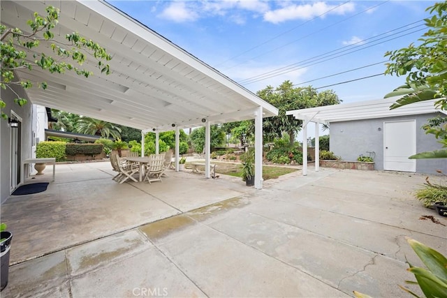 239 N Basilio Ave, San Dimas, CA 91773 - view of patio / terrace with outdoor dining space and a pergola