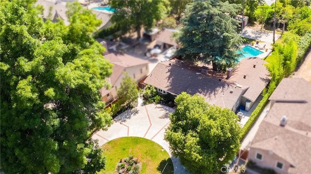 8841 White Oak Ave, Sherwood Forest, CA 91325 - drone / aerial view of a pool