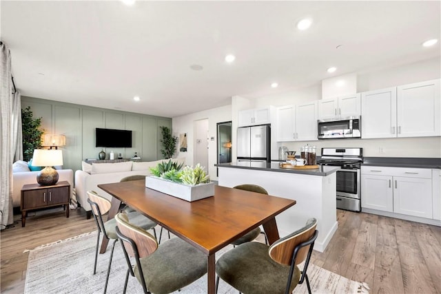 956 Pico Pl, Chico, CA 95928 - dining room featuring light wood-style flooring and recessed lighting