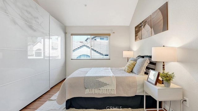 13133 Le Parc Unit 503, Chino Hills, CA 91709 - bedroom with wood finished floors and vaulted ceiling