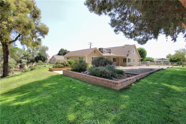 1023 Fremont St, Calimesa, CA 92320 - back of house with a yard and a patio area