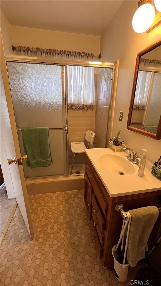14020 Avion Dr, La Mirada, CA 90638 - full bathroom featuring a stall shower and vanity