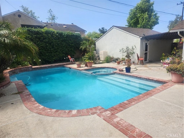 3082 Copa De Oro Dr, Los Alamitos, CA 90720 - view of swimming pool with a patio area and a pool with connected hot tub