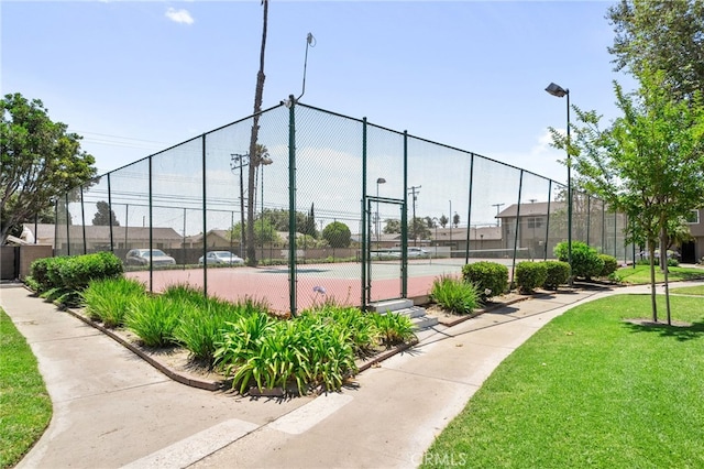 13948 Dawson St, Garden Grove, CA 92843 - view of tennis court with a gate