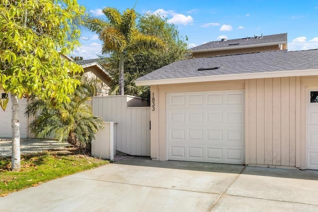 1833 Stonebrook Ln, Encinitas, CA 92024 - garage with concrete driveway