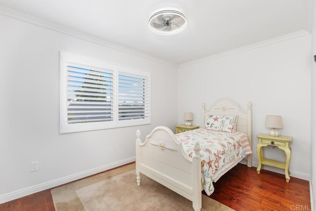1833 Stonebrook Ln, Encinitas, CA 92024 - bedroom featuring ornamental molding and wood finished floors