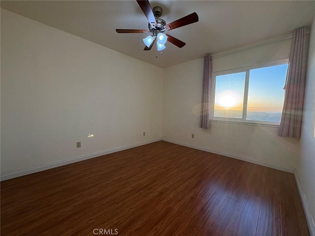 22407 Birds Eye Dr, Diamond Bar, CA 91765 - empty room featuring wood finished floors and a ceiling fan