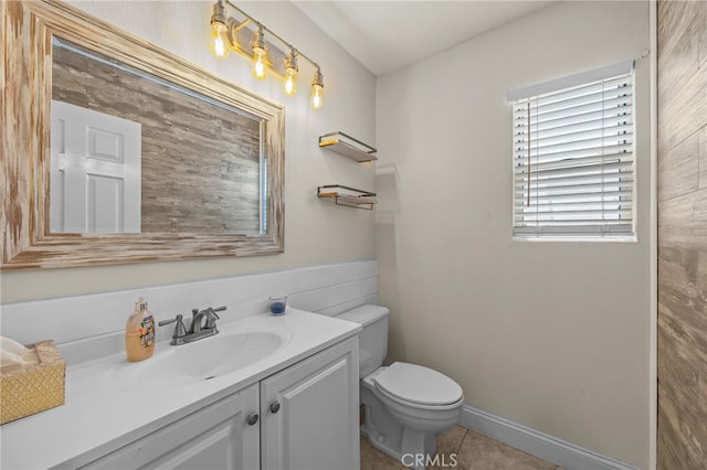 13106 Thicket Pl, Corona, CA 92883 - half bathroom featuring vanity and tile patterned floors