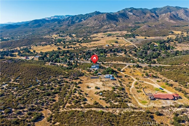 36227 Montezuma Valley Rd, Ranchita, CA 92066 - aerial view of property's location featuring a mountain backdrop and rural landscape