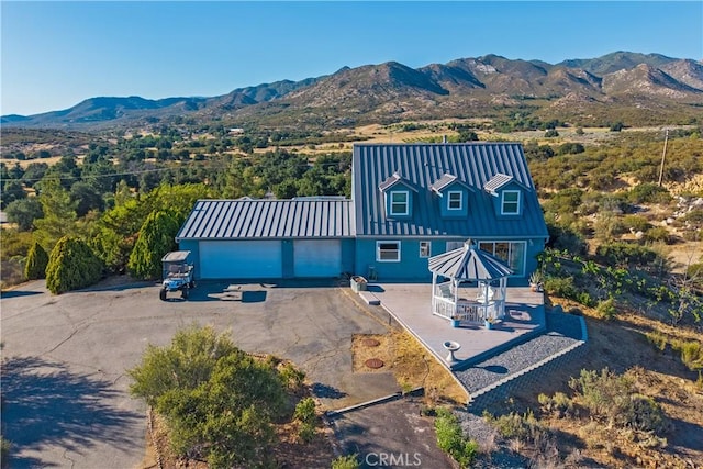 36227 Montezuma Valley Rd, Ranchita, CA 92066 - view from above of property with a mountain backdrop