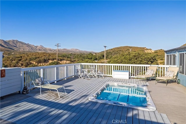36227 Montezuma Valley Rd, Ranchita, CA 92066 - deck featuring a mountain view