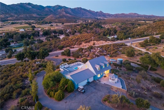 36227 Montezuma Valley Rd, Ranchita, CA 92066 - aerial view of property and surrounding area with mountains