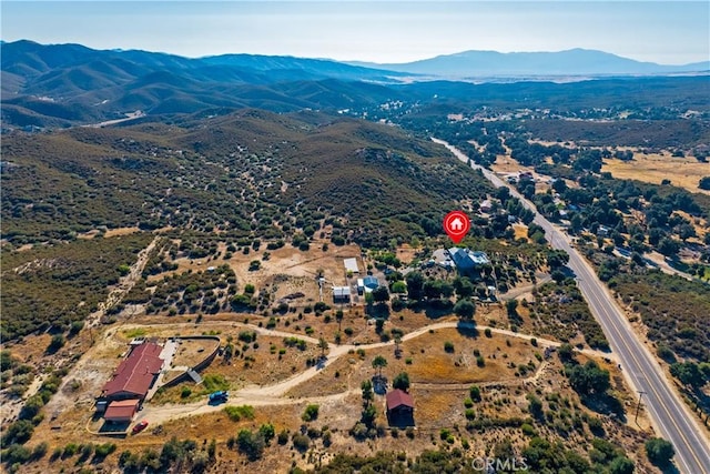 36227 Montezuma Valley Rd, Ranchita, CA 92066 - bird's eye view of a mountainous background