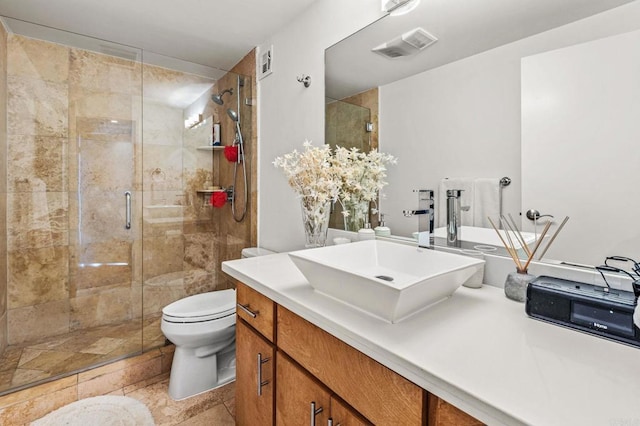 2500 Torrey Pines Rd Unit 805, La Jolla, CA 92037 - bathroom with vanity and a shower stall