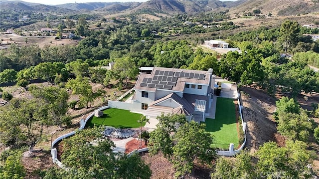 40620 Via Ranchitos, Fallbrook, CA 92028 - aerial view of property and surrounding area featuring a mountain backdrop