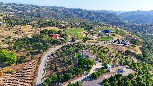 40620 Via Ranchitos, Fallbrook, CA 92028 - aerial view of property and surrounding area with a mountain backdrop