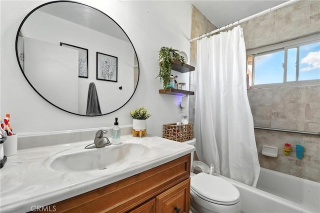 9562 Locust Ave, Fontana, CA 92335 - full bath featuring vanity and shower / bath combo with shower curtain