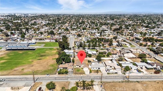 9562 Locust Ave, Fontana, CA 92335 - aerial overview of property's location with nearby suburban area
