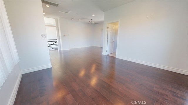 22500 N Summit Ridge Cir, Chatsworth, CA 91311 - unfurnished room featuring wood-type flooring and recessed lighting