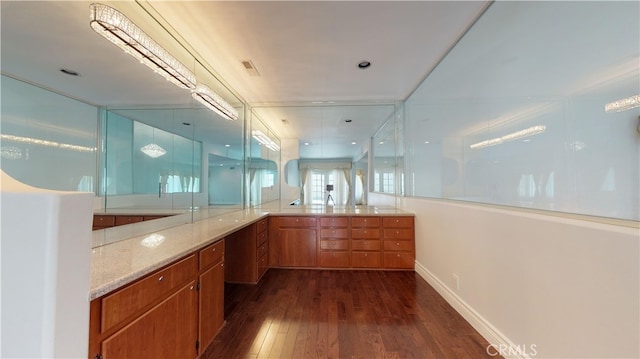 22500 N Summit Ridge Cir, Chatsworth, CA 91311 - full bath with wood-type flooring and double vanity