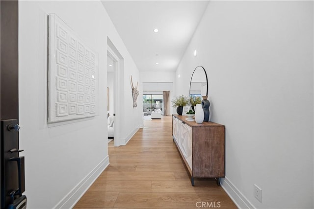 101 Lustro, Irvine, CA 92602 - hall with light wood finished floors and recessed lighting