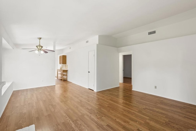 2009 Pointer Gln, Escondido, CA 92029 - unfurnished living room featuring ceiling fan and wood finished floors