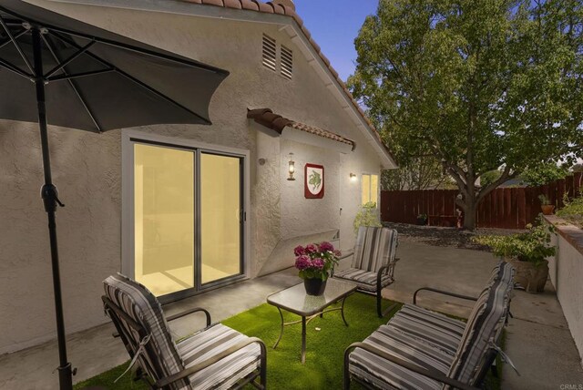 2009 Pointer Gln, Escondido, CA 92029 - rear view of house featuring stucco siding, a patio area, and a tile roof