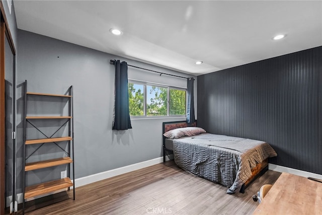 10155 De Soto Ave Unit 104, Chatsworth, CA 91311 - bedroom featuring wood finished floors and recessed lighting