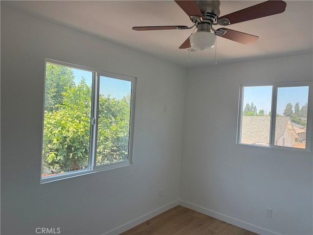 315 S Walnut Ave, Placentia, CA 92870 - empty room with plenty of natural light, wood finished floors, and a ceiling fan
