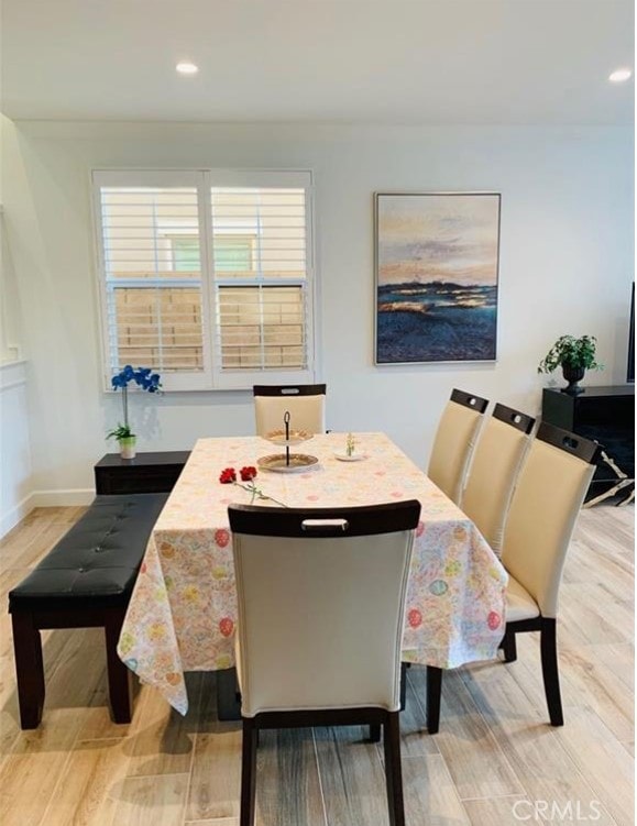 111 Omar, Irvine, CA 92620 - dining area featuring wood finished floors and recessed lighting