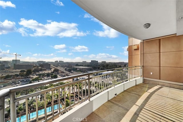 5124 Scholarship Unit 1007, Irvine, CA 92612 - balcony featuring a view of city and view of pool area