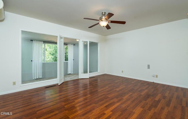 3910 Vista Ct, La Crescenta, CA 91214 - spare room featuring wood finished floors and ceiling fan