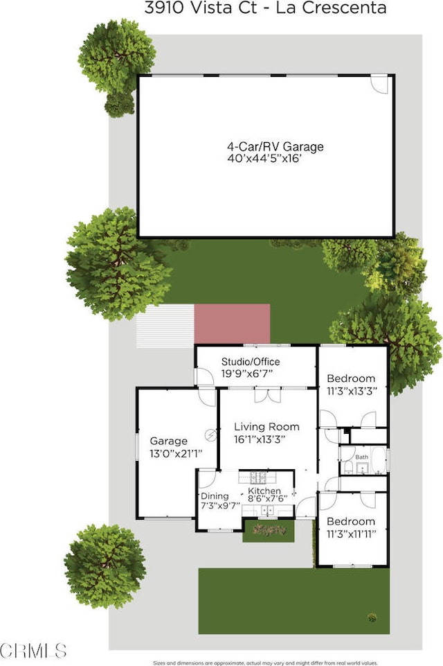 3910 Vista Ct, La Crescenta, CA 91214 - view of floor plan / room layout