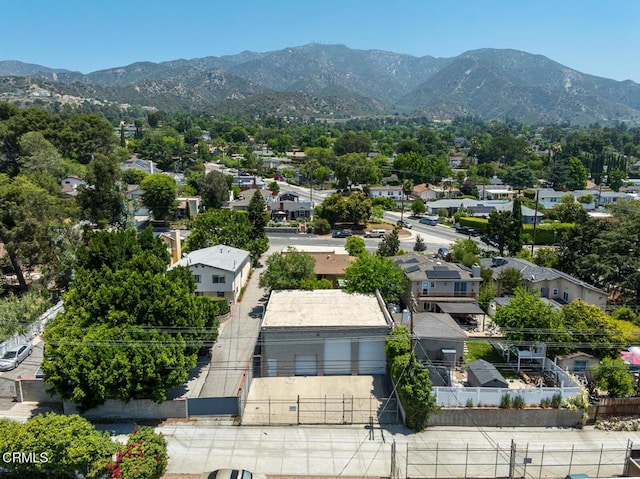 3910 Vista Ct, La Crescenta, CA 91214 - aerial perspective of suburban area featuring a mountainous background