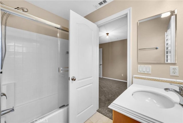284 Tustin Field Dr, Tustin, CA 92782 - full bath featuring vanity and enclosed tub / shower combo