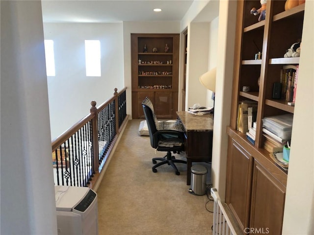 20800 Indigo, Riverside, CA 92508 - office area featuring light colored carpet and built in shelves